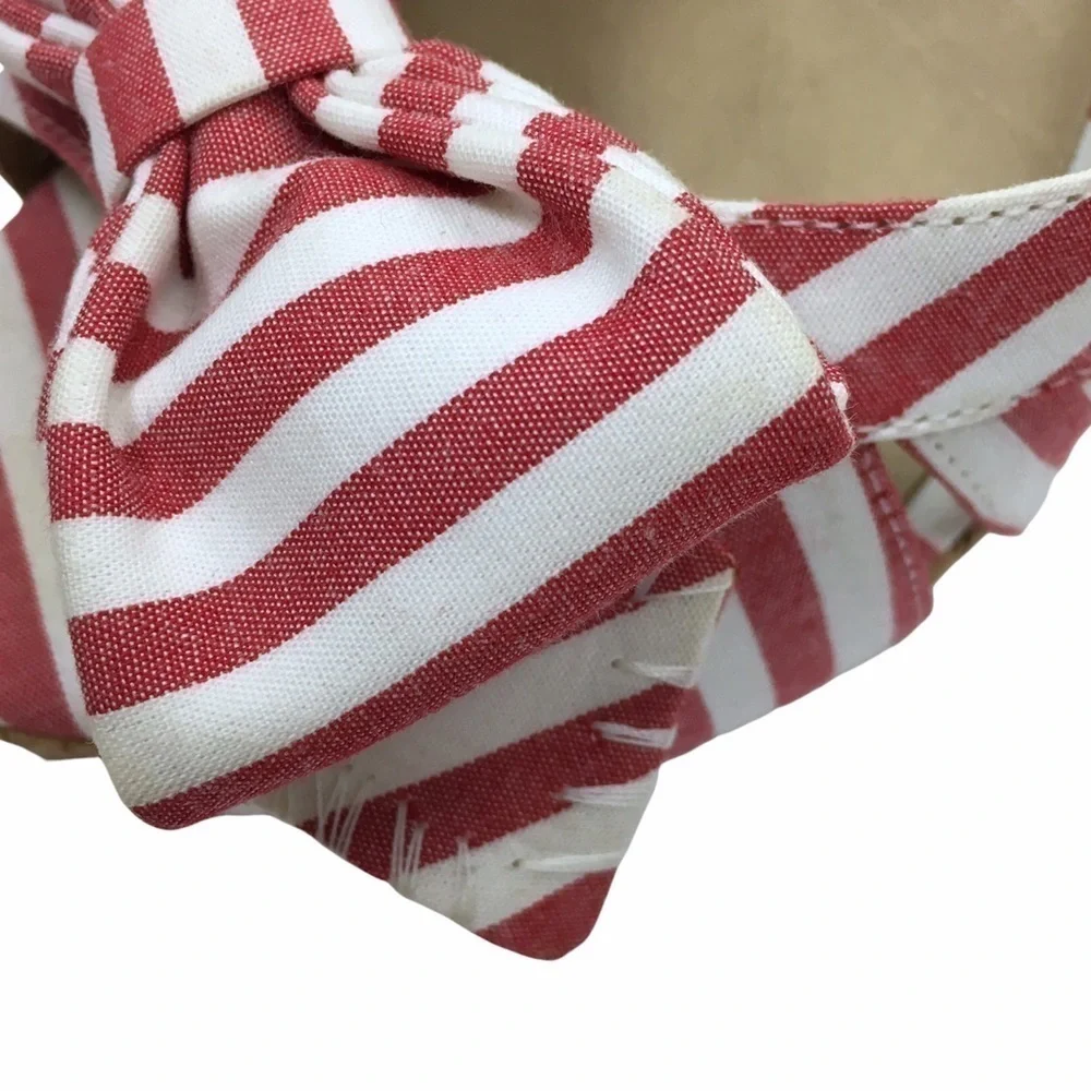 DANIBLACK Bow Heels Striped Patriotic Preppy Minnie Mouse Pinup Style Size 7